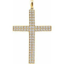 Load image into Gallery viewer, 1/4 CTW Diamond Cross Pendant