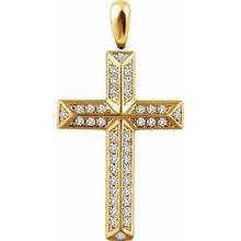 Load image into Gallery viewer, 1/4 CTW Diamond Cross Pendant