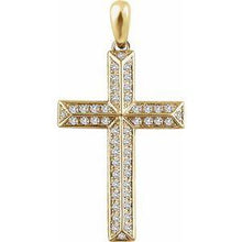 Load image into Gallery viewer, 1/4 CTW Diamond Cross Pendant