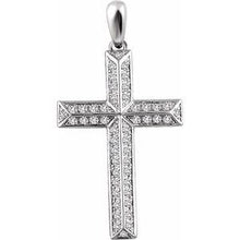 Load image into Gallery viewer, 1/4 CTW Diamond Cross Pendant