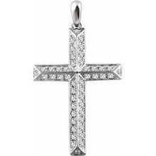 Load image into Gallery viewer, 1/4 CTW Diamond Cross Pendant