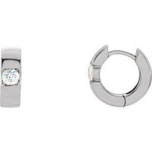 Load image into Gallery viewer, 1/2 CTW Diamond Hinged Earrings