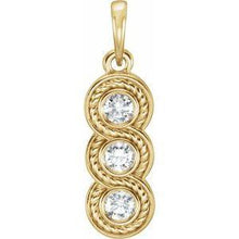 Load image into Gallery viewer, 1/3 CTW Diamond 3-Stone Pendant