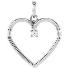 Load image into Gallery viewer, .03 CTW Diamond Heart Pendant