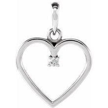 Load image into Gallery viewer, .03 CTW Diamond Heart Pendant