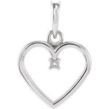 Load image into Gallery viewer, .03 CTW Diamond Heart Pendant