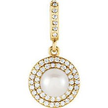 Load image into Gallery viewer, Freshwater Cultured Pearl & 1/8 CTW Diamond Pendant