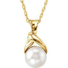 Load image into Gallery viewer, Akoya Cultured Pearl 18" Necklace