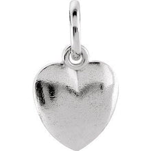 Load image into Gallery viewer, 15.15x8.9 mm Puffed Heart Charm with Jump Ring