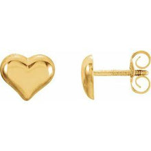Load image into Gallery viewer, Puffed Heart Earrings