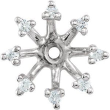 Load image into Gallery viewer, 1/6 CTW Diamond Earring Jackets with 6.6 mm ID