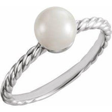 Load image into Gallery viewer, 5.5-6.0 mm Cultured Freshwater Pearl Ring
