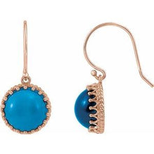 Load image into Gallery viewer, 10 mm Amethyst Dangle Earrings