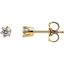 Load image into Gallery viewer, 1/2 CTW Diamond 6-Prong Stud Earrings