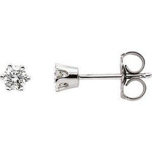 Load image into Gallery viewer, 1/2 CTW Diamond 6-Prong Stud Earrings