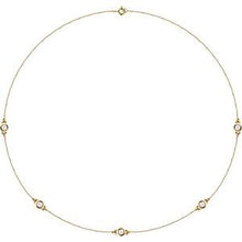 Load image into Gallery viewer, 14K Yellow 1/5 CTW Lab-Grown Diamond 3-Station 18" Necklace