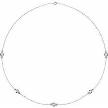 Load image into Gallery viewer, 14K Yellow 1/5 CTW Lab-Grown Diamond 3-Station 18" Necklace