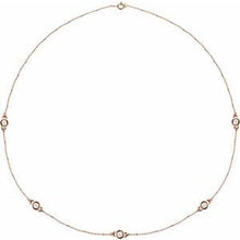 Load image into Gallery viewer, 14K Yellow 1/5 CTW Lab-Grown Diamond 3-Station 18" Necklace