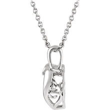 Load image into Gallery viewer, 1/10 CTW Diamond Heart Mystara® 18" Necklace
