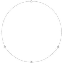 Load image into Gallery viewer, 14K Yellow 1/5 CTW Lab-Grown Diamond 3-Station 18" Necklace