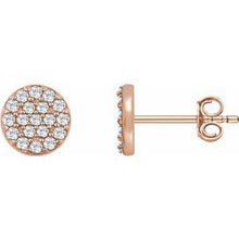 Load image into Gallery viewer, 1/3 CTW Diamond Cluster Earrings