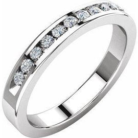 1/4 CTW Diamond Classic Channel-Set Anniversary Band