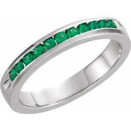 1/4 CTW Diamond Classic Channel-Set Anniversary Band
