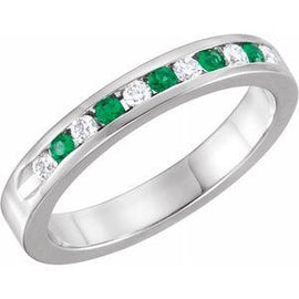 1/4 CTW Diamond Classic Channel-Set Anniversary Band