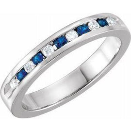 1/4 CTW Diamond Classic Channel-Set Anniversary Band