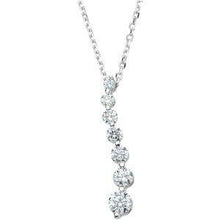 Load image into Gallery viewer, 1/2 CTW Diamond Journey 18" Necklace
