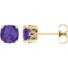 Load image into Gallery viewer, Chatham® Lab-Created Emerald Earrings