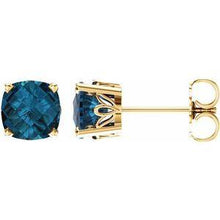 Load image into Gallery viewer, Chatham® Lab-Created Emerald Earrings