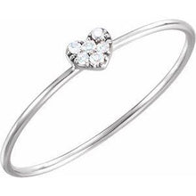 Load image into Gallery viewer, .03 CTW Diamond Petite Heart Ring