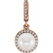 Load image into Gallery viewer, Freshwater Cultured Pearl & .07 CTW Diamond Pendant