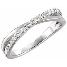 Load image into Gallery viewer, 1/5 CTW Diamond Criss-Cross Ring