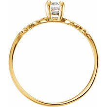 Load image into Gallery viewer, 3 mm Round Cubic Zirconia Youth Heart Ring