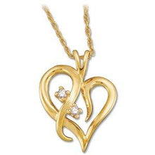 Load image into Gallery viewer, .03 CTW Diamond Heart 18" Necklace