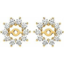 Load image into Gallery viewer, 5/8 CTW Diamond Earring Jackets with 3.7mm ID