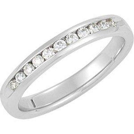 1/4 CTW Diamond Channel-Set Anniversary Band