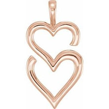 Load image into Gallery viewer, Double Heart Pendant