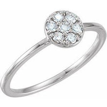Load image into Gallery viewer, 1/5 CTW Diamond Stackable Cluster Ring