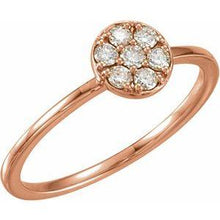 Load image into Gallery viewer, 1/5 CTW Diamond Stackable Cluster Ring