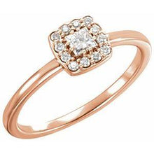 Load image into Gallery viewer, 1/4 CTW Diamond Stackable Ring