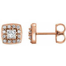 Load image into Gallery viewer, 1/2 CTW Diamond Earrings