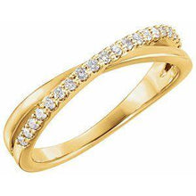 Load image into Gallery viewer, 1/5 CTW Diamond Criss-Cross Ring