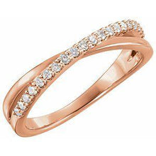 Load image into Gallery viewer, 1/5 CTW Diamond Criss-Cross Ring