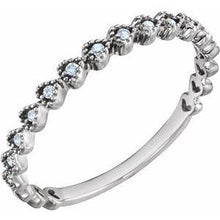 Load image into Gallery viewer, .06 CTW Diamond Stackable Heart Ring