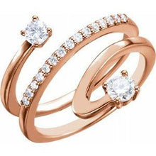 Load image into Gallery viewer, 1/3 CTW Diamond Freeform Ring