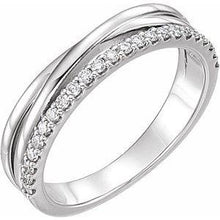 Load image into Gallery viewer, 1/4 CTW Diamond Criss-Cross Ring