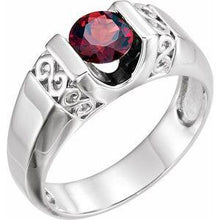 Load image into Gallery viewer, Men's Mozambique Garnet Ring